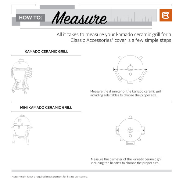 How to measure Kamado Grills Classic Accessories Support Center
